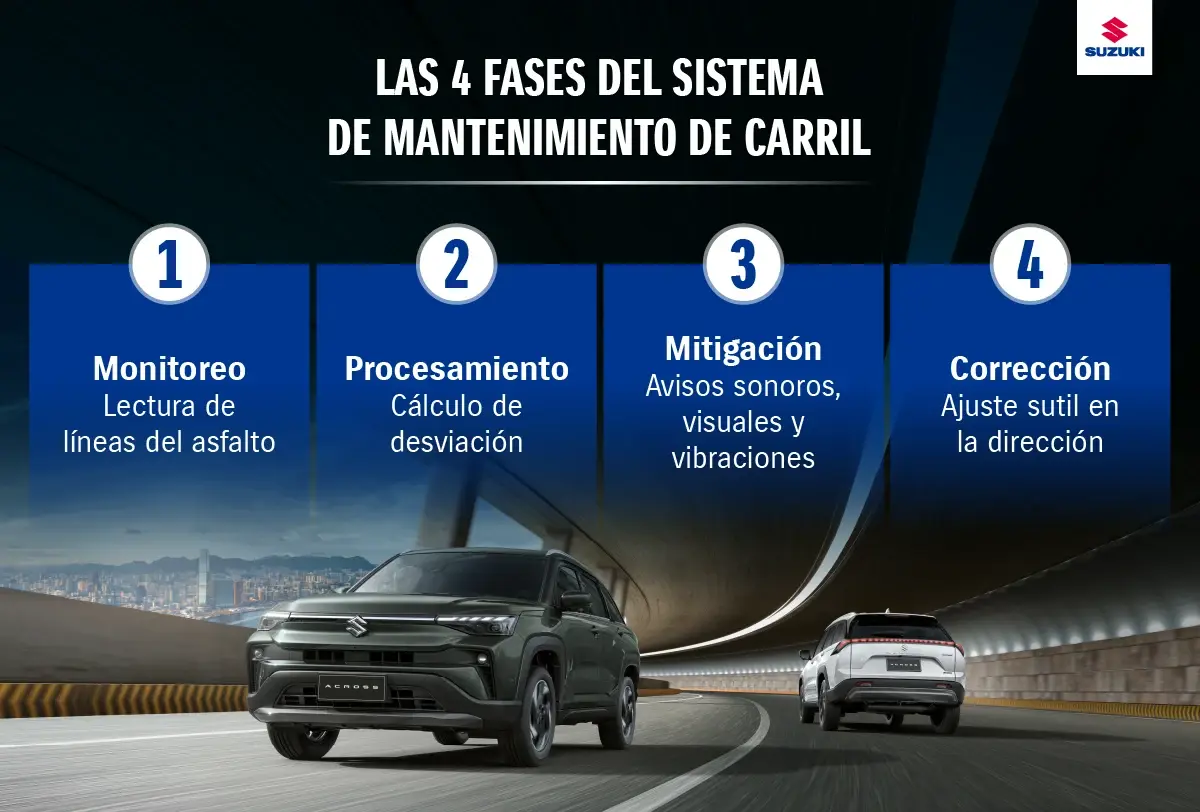 Asistente de mantenimiento de carril.